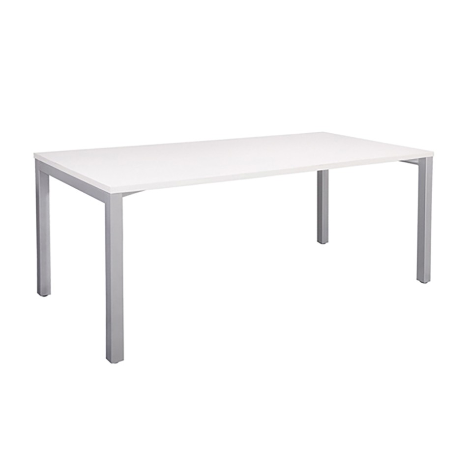 Cubit Desk 1800Wx800Dmm White Top / Silver Frame
