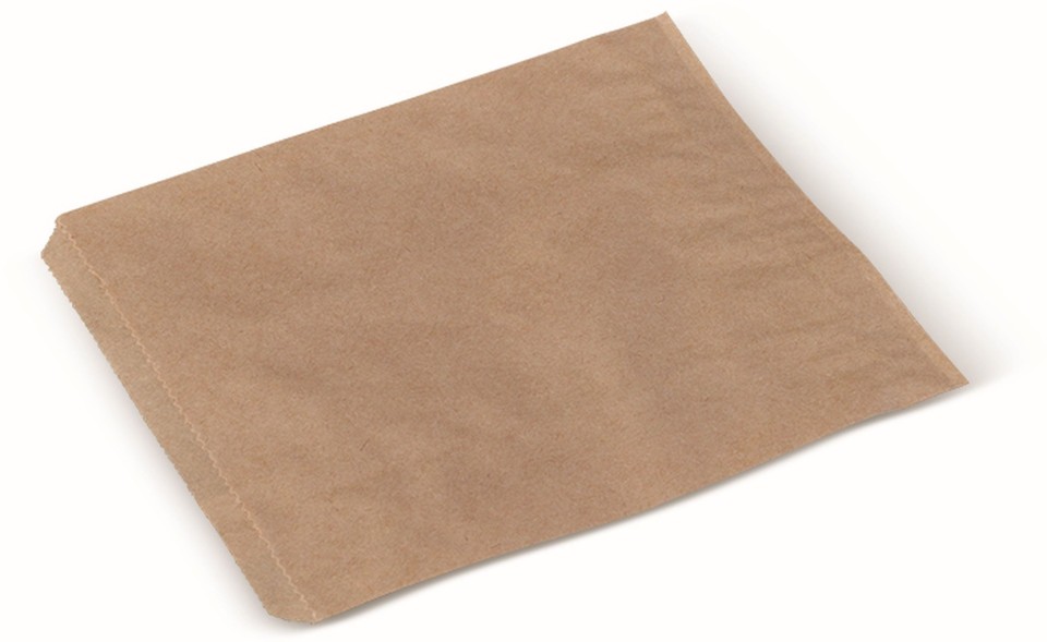 Detpak #4 Flat Plain Paper Bag 238x200mm Brown Carton 1000