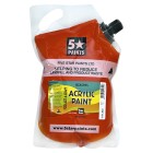 5 Star NZACRYL Acrylic Paint 1.5 Litre Pouch Warm Red image