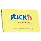 Stick'n Notes 76x127mm 100 Sheet Neon Lemon image