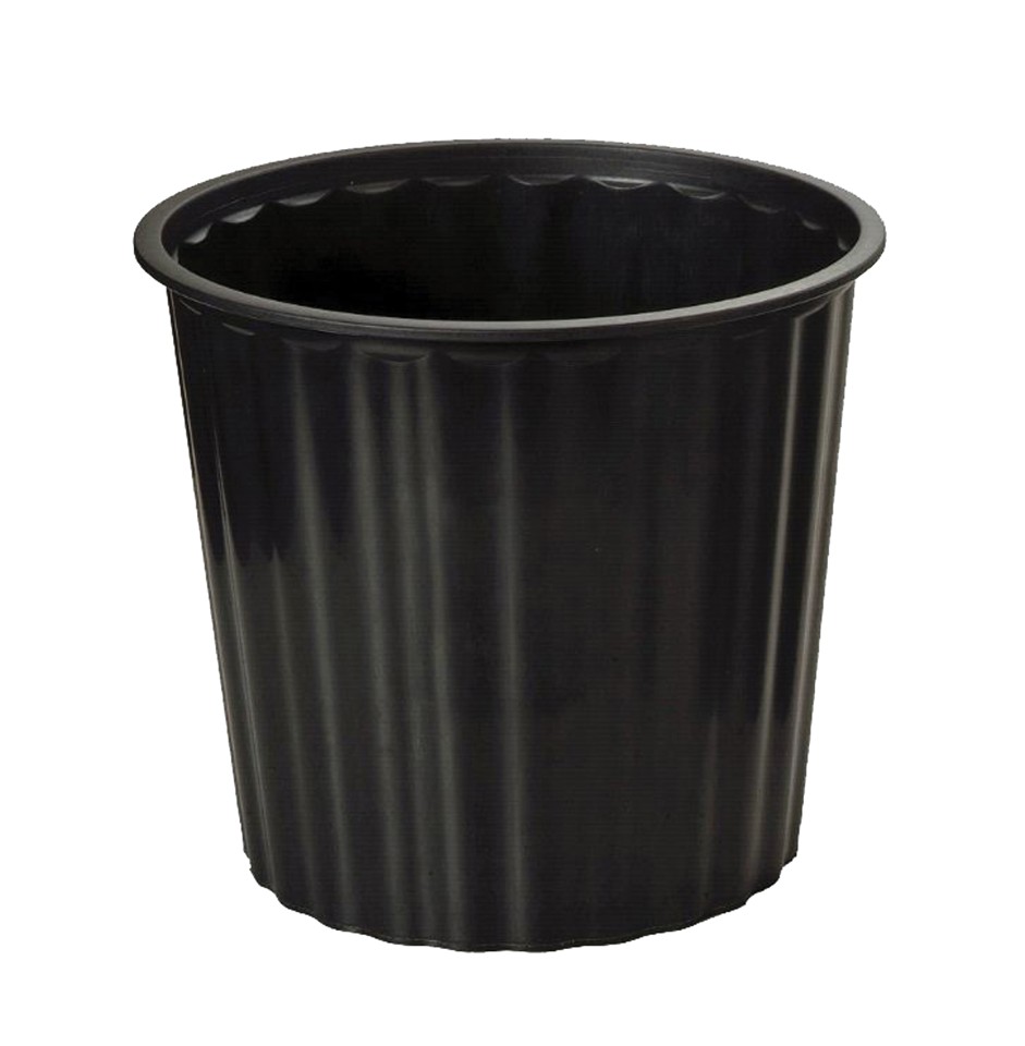 OSC Waste Paper Bin Plastic Round 13L Black