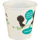 Vegware Hot Cup Fantail Art Compostable 6oz (230ml Brim) Fits 79mm Lid Carton 1000 image