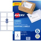 Avery Shipping Labels with Trueblock for Laser Printers, 99.1 x 67.7 mm, 800 Labels (959006 / L7165) image