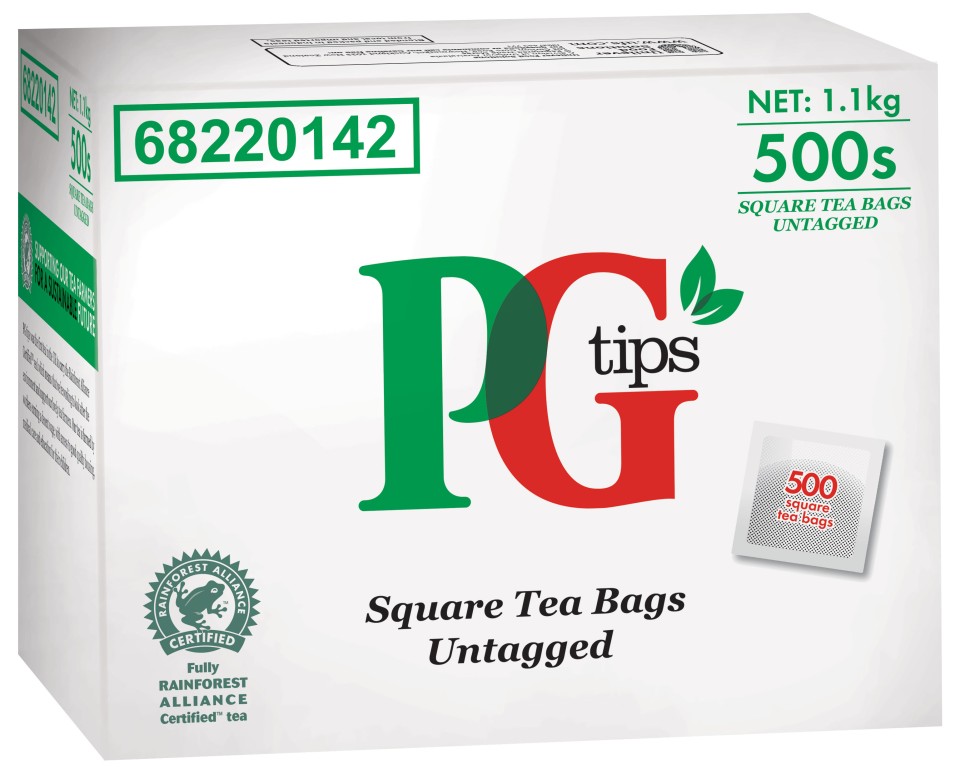 Pg Tips Tagless Tea Bags Box of 500