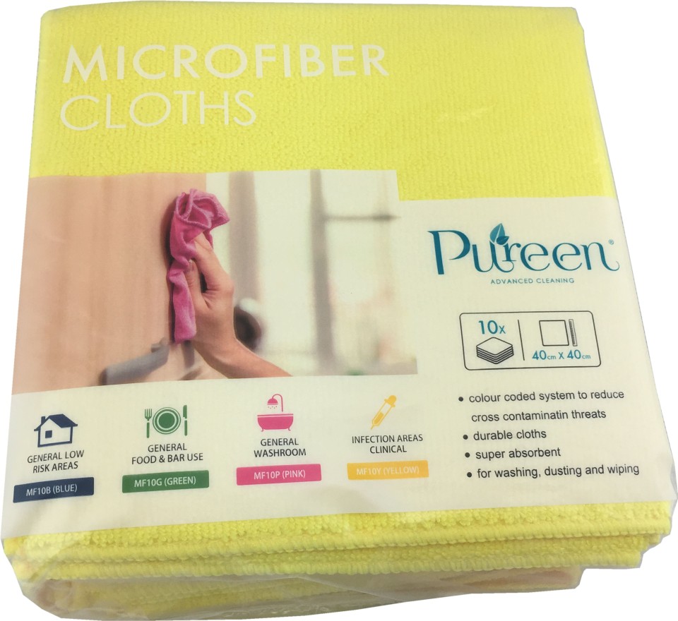Premier Hygiene Microfibre Cloth Yellow