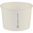 Vegeware Hot Container Compostable 8oz (280ml Brim) Fits 90mm Lid White Carton 1000 image