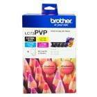 Brother Inkjet Ink Cartridge Photo Paper 4x6 LC73 4 Colour Value Pack image