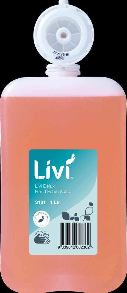 Livi Foaming Hand Soap Perfumed 1 Litre S101 Each