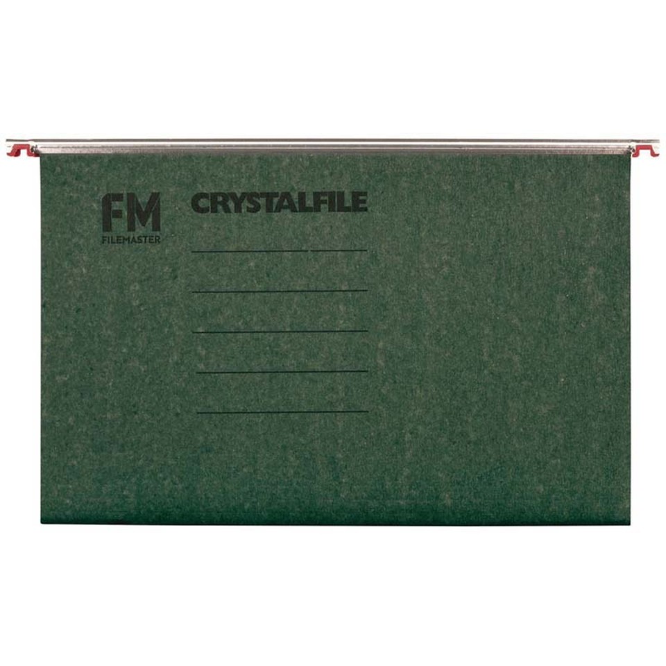 FM Crystalfile Suspension Files Foolscap Green Box 50