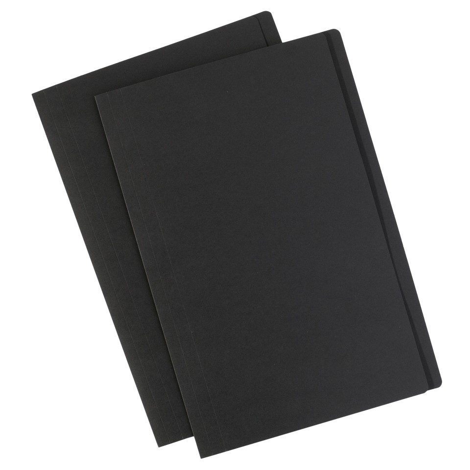 Avery Manilla File Folder Foolscap Black Pack 10
