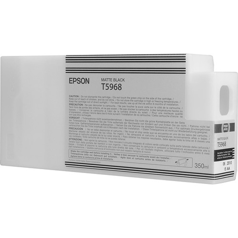 Epson Ink Cartridge T5968 350ml Matt Black