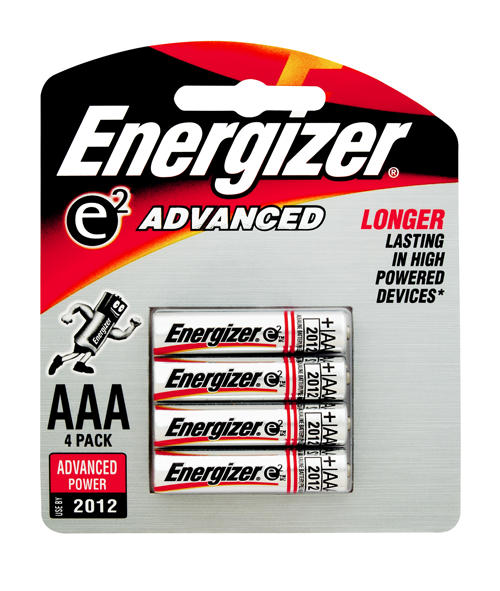 Energizer E2 Advanced AAA Battery Alkaline Pack 4