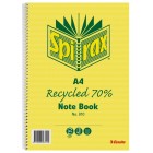 Spirax 810 Spiral Notebook Recycled A4 120 Pages