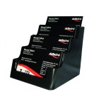Deflecto Recycled Card Holder 4 Tier Black image