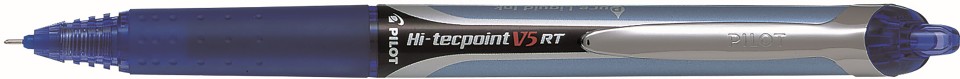 Pilot Hi-Tecpoint V5RT Rollerball Pen Retractable Needlepoint 0.5mm Blue