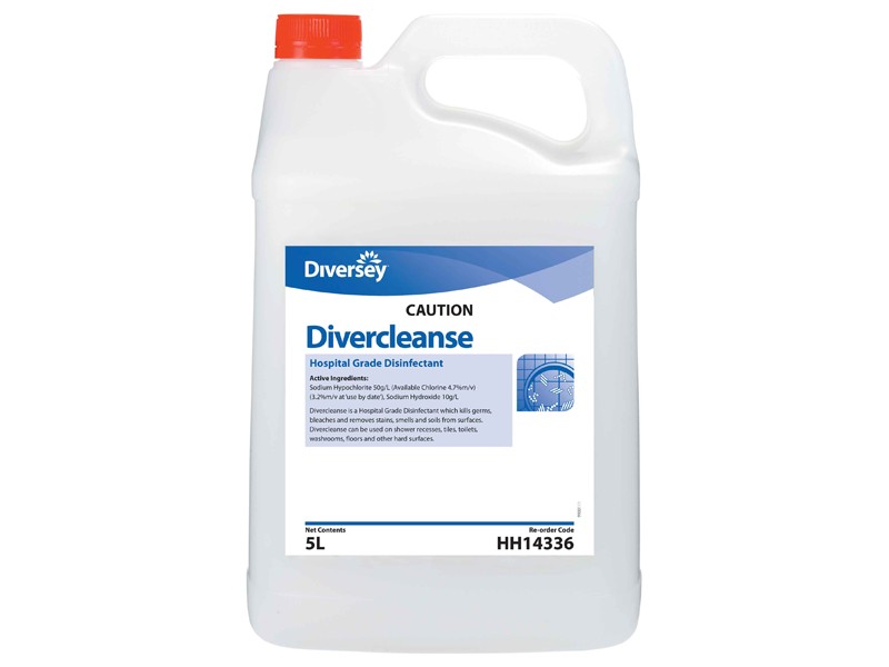 Diversey Divercleanse Hospital Grade Disinfectant 2 x 5 Litre HH14336