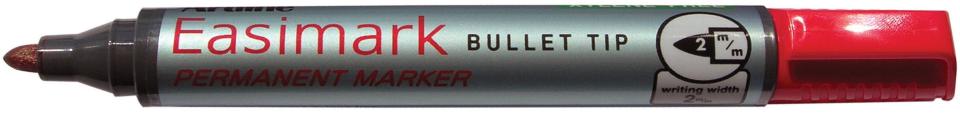 Artline Easimark Permanent Marker Bullet Tip 2.0mm Red