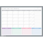 Ledah Pastels Monthly Desk Planner A3 20 Sheets image