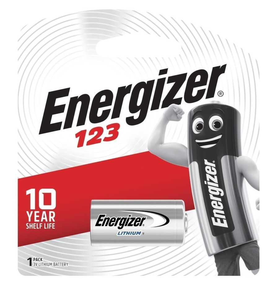 Energizer 123 Battery Lithium 3V Pack 1