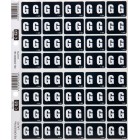 Filecorp C-Ezi Lateral File Labels Alpha Letter G 24mm Sheet 40