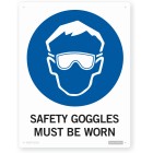 Sign - Safety Goggles Must Be Worn 230 X 300 Each image