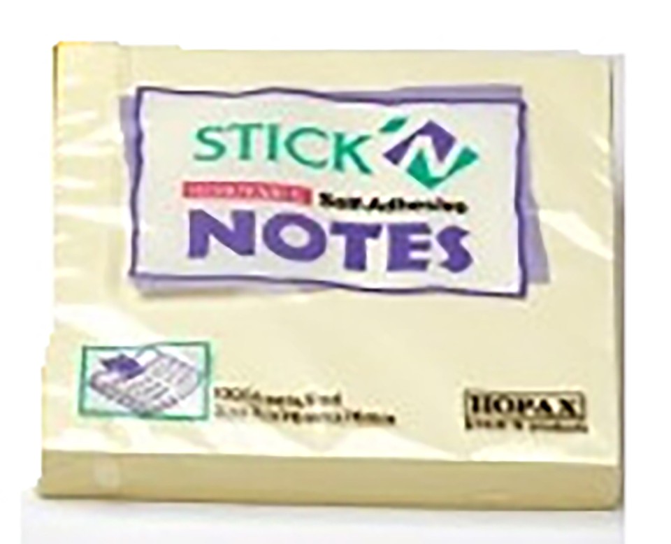 Sticky Note 40x50mm Yellow Each