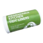 Kitchen Tidy Liner HDPE White 580mm x 710mm 25 micron Pack of 30 image