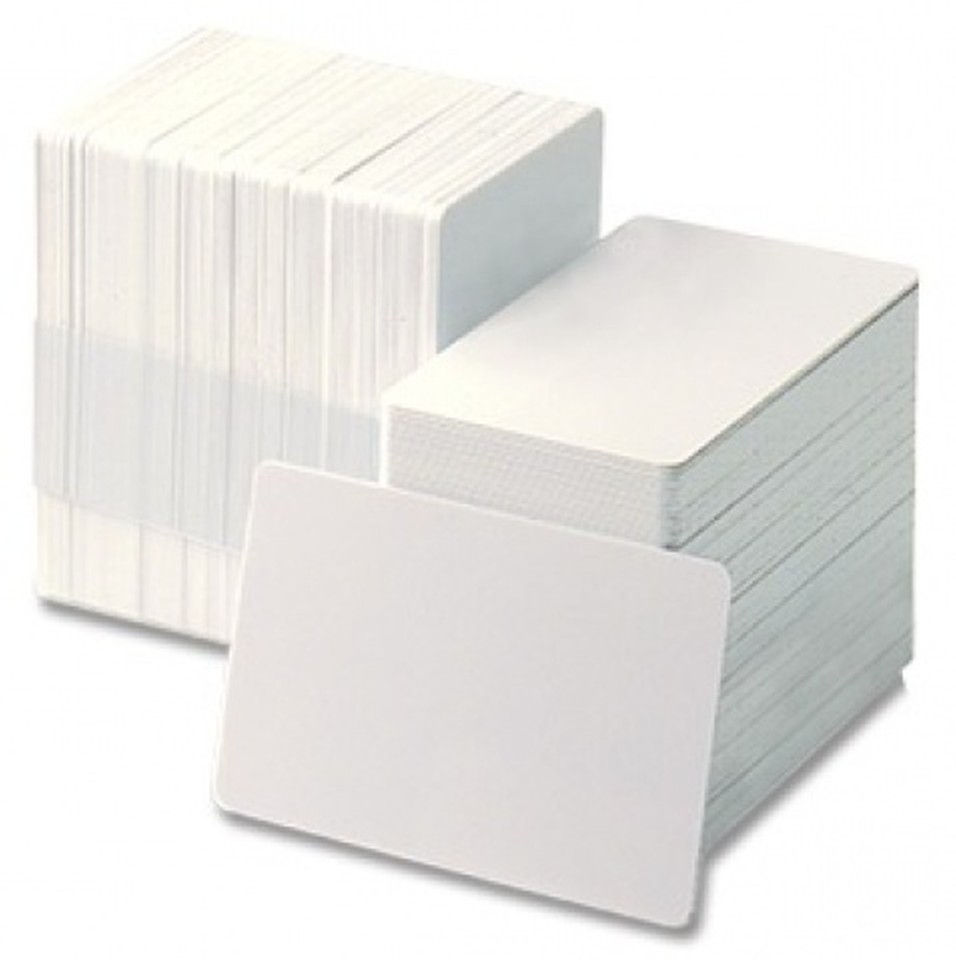 Zebra Blank Cards PVC 30mil White Box 500