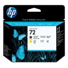 HP DesignJet Inkjet Ink Cartridge 72 130ml Matte Black Yellow image