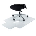 Marbig Keyhole Style Chairmat Low Pile Carpet 1210Wx910Dmm Clear image