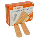 First Aid Plasters Plastic Skin Colour 72mm X 19mm Box Of 50 image