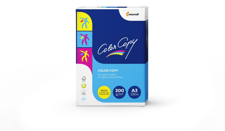 Color Copy Paper Coated Gloss 200gsm A3 Pack 250