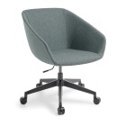 Eden Barker Mainline Flax Westminster Black 5-star Swivel Chair image