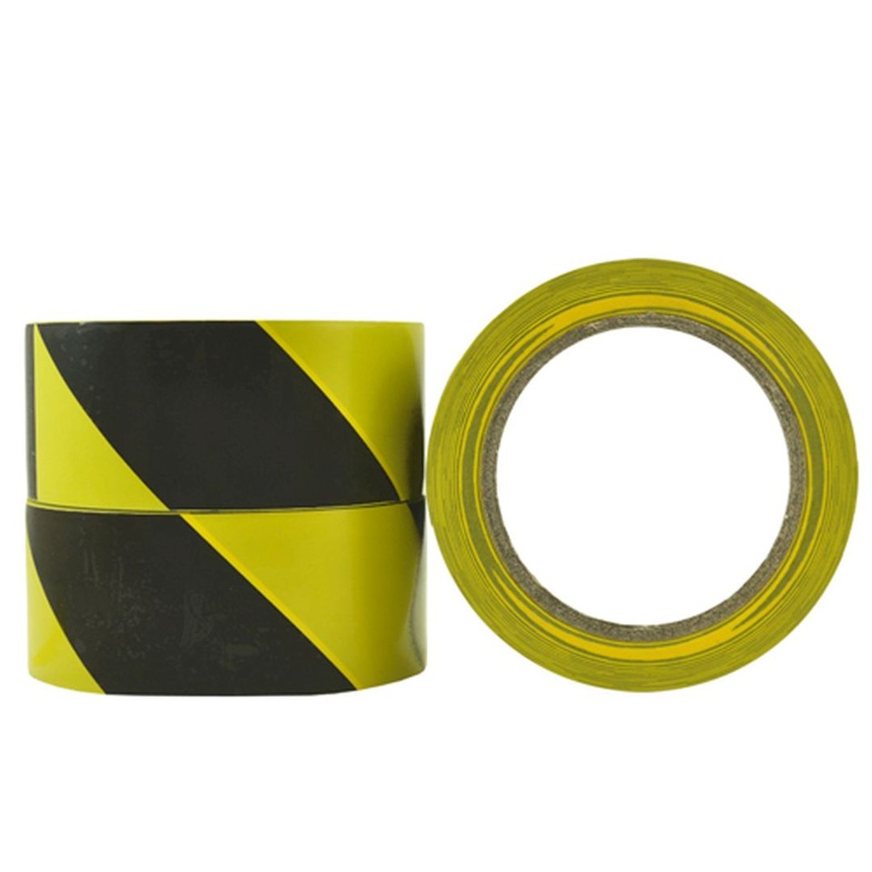 Yellow Black Hazard Tape 48mm X 33m