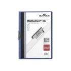 Durable Duraclip Report Cover Slide Clip A4 3mm Dark Blue image