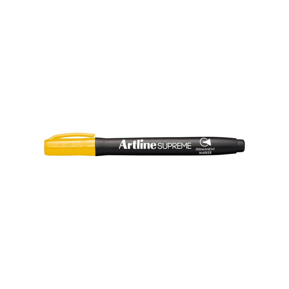 Artline Supreme Permanent Marker Bullet Tip 1.0mm Yellow