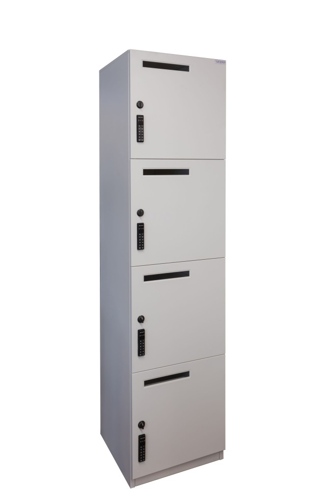 Europlan Personal Storage Unit With RFID System 450Wx1800Hmm White