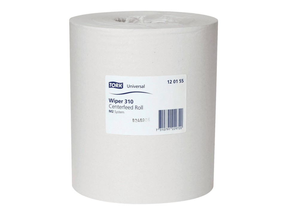 Tork Wiping Paper Basic Centrefeed Roll 120155 M2 300m White Carton 6