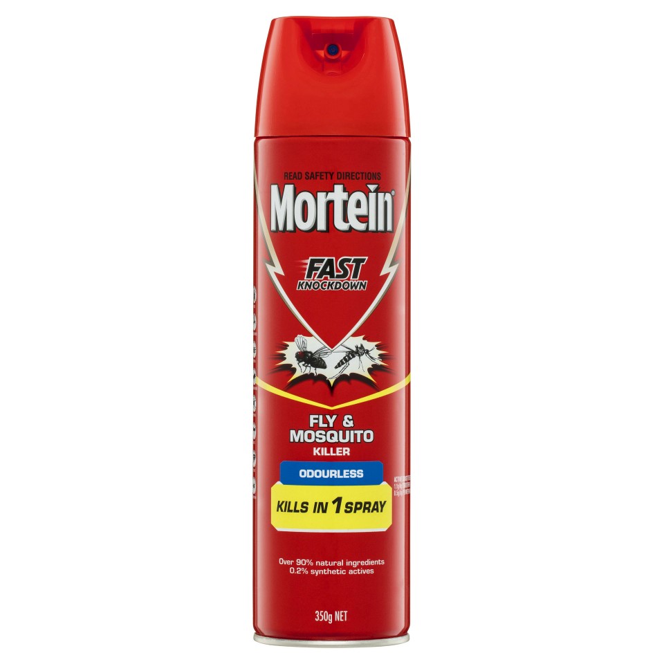 Mortein Fast Knockdown Fly and Mosquito Killer Odourless 350g