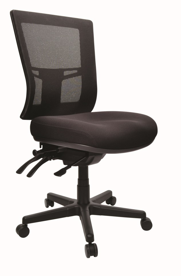 Buro Metro II 24/7 Task Chair Nylon Base Without Arms Black