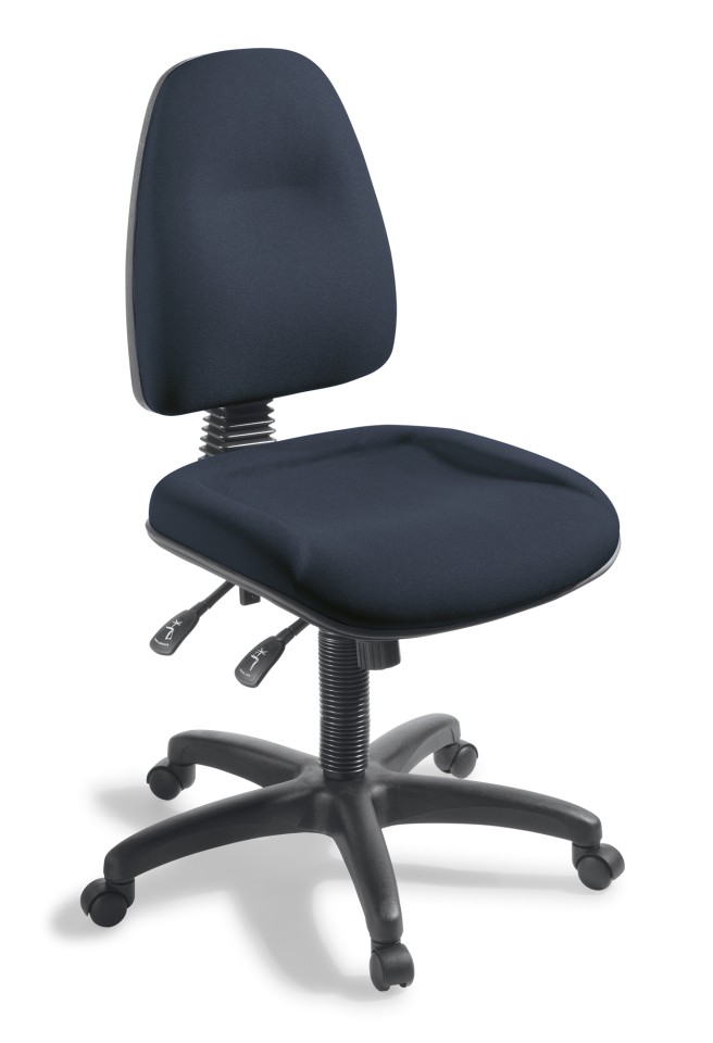 Spectrum 3 Task Chair 3 Lever Long/Wide Seat High Back Navy