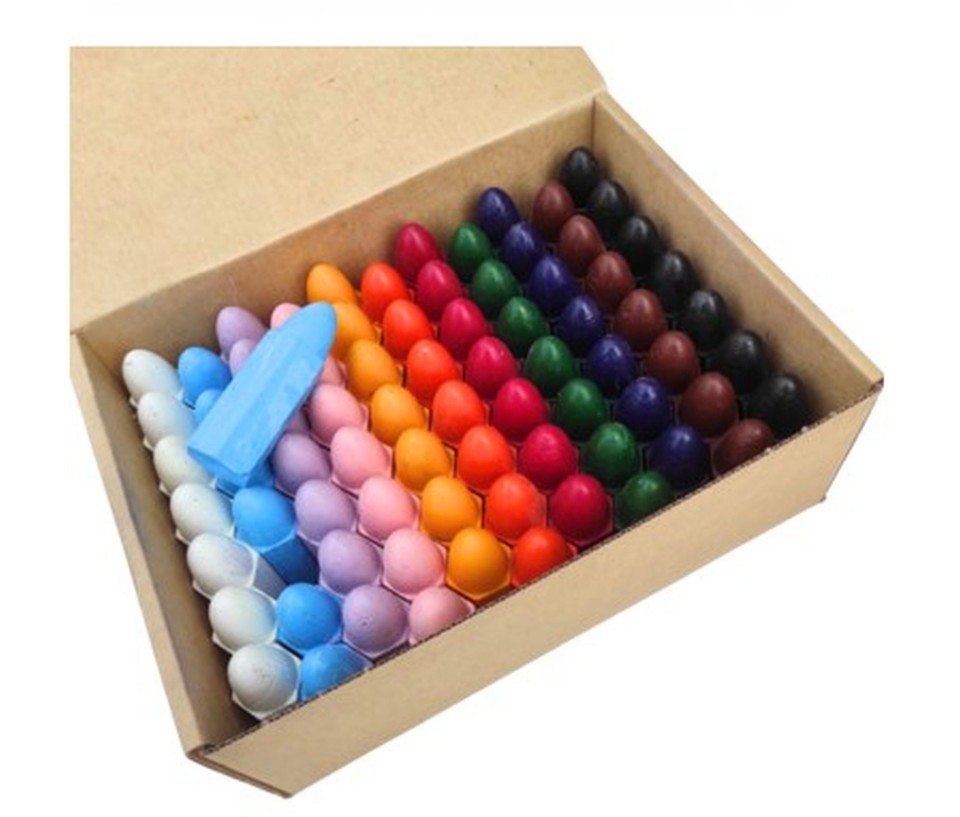 NZ Crayons Retsol Crayons Hexagonal Assorted Colours Box 77