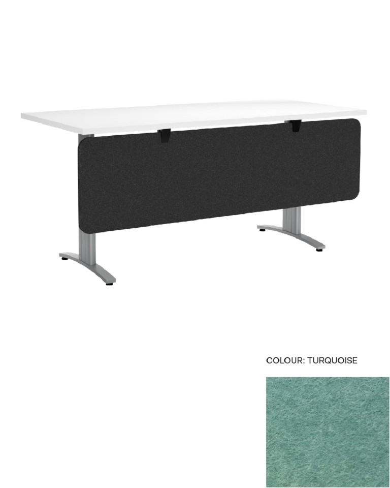 Desk Screen Below Desk 1500Wx440Hmm Turquoise
