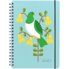 Collins 2023 NZ Birds Wiro Diary A5 Day To Page Wood Pigeon image