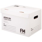 FM Box Archive White Standard Strength 384x284x262mm Inside Measure image