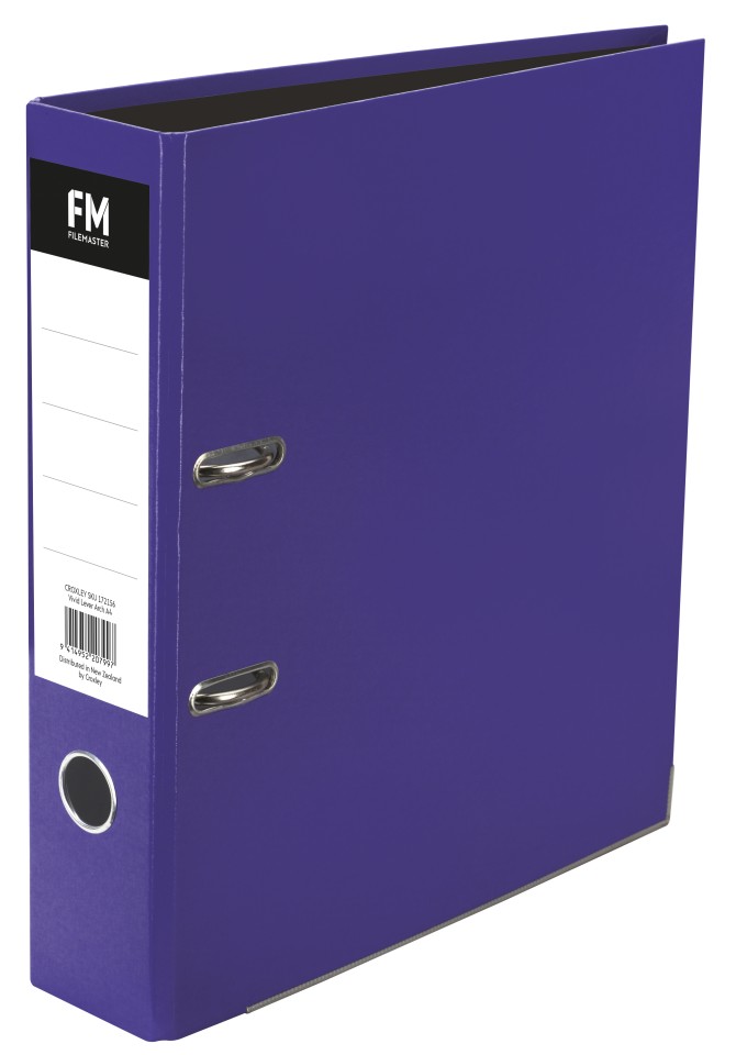 FM Vivid Lever Arch File A4 Passion Purple