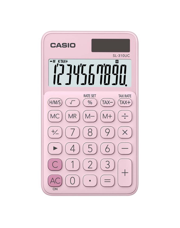 Casio Calculator Handheld SL310UCRD Red