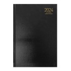 NXP 2024 Hardcover Diary A4 Week To View Black