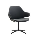 Konfurb Orbit Mid Back Chair With Arms Pedestal Base image