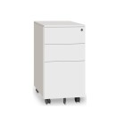 Proceed Mobile 2+1 Lockable Slimline 600(h)x500(d)x310(w)mm White image